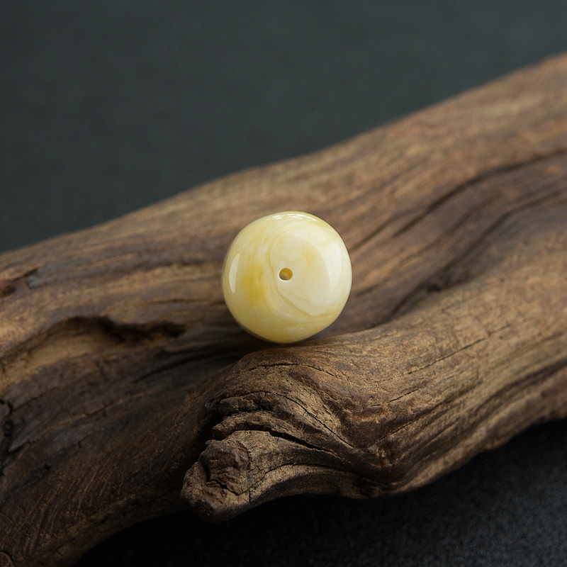 白花蜜蜡桶珠-红掌柜