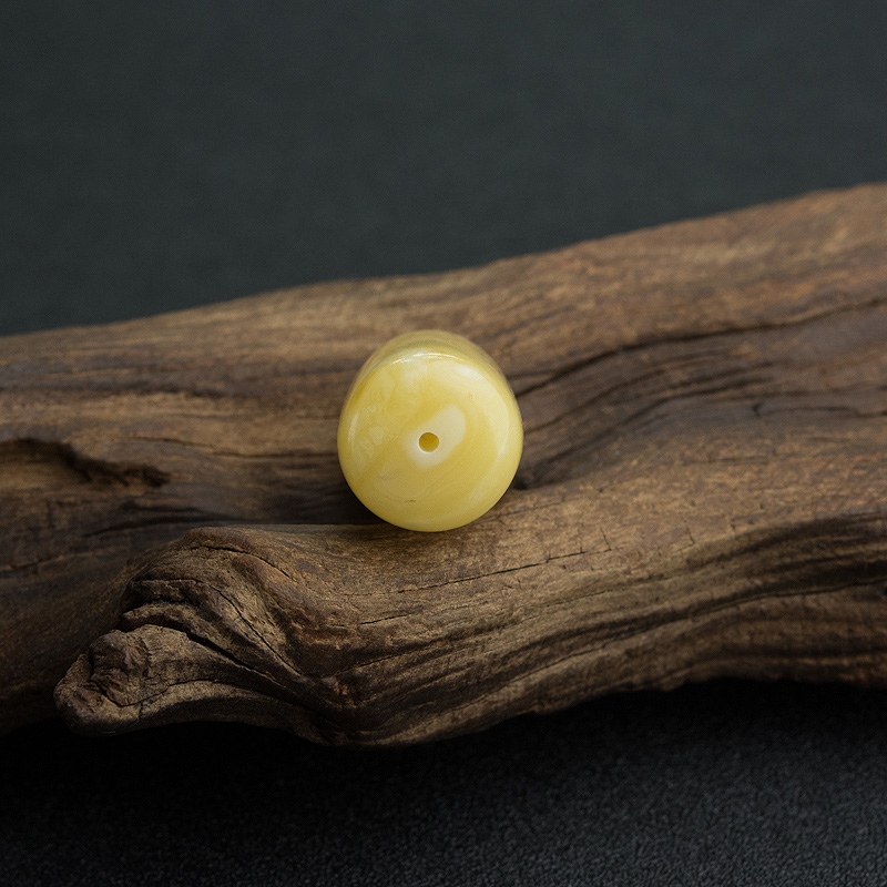 带皮白花蜜蜡桶珠-红掌柜