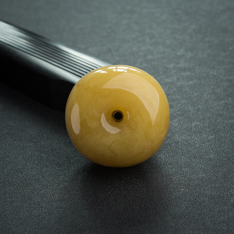 褐黄蜜蜡平安扣吊坠-红掌柜