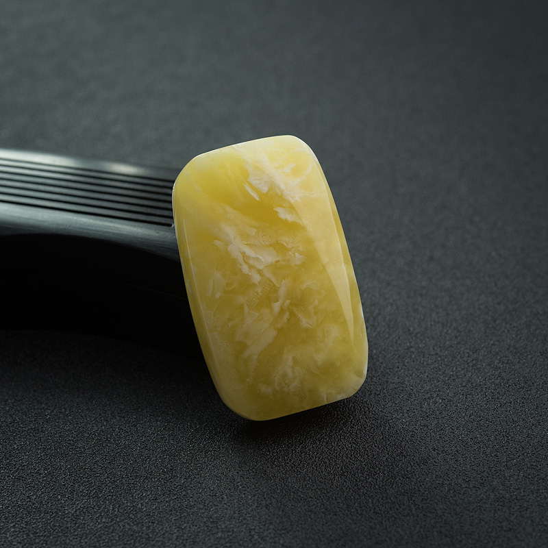 天然白花蜜蜡无事牌吊坠-红掌柜