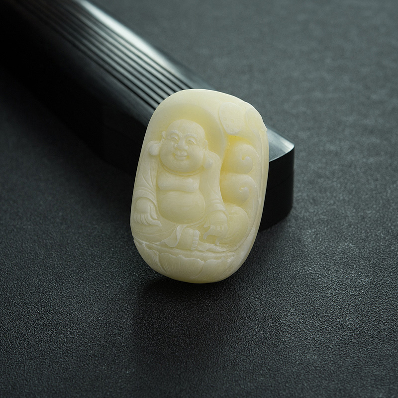 波罗的海象牙白白蜜佛吊坠-红掌柜