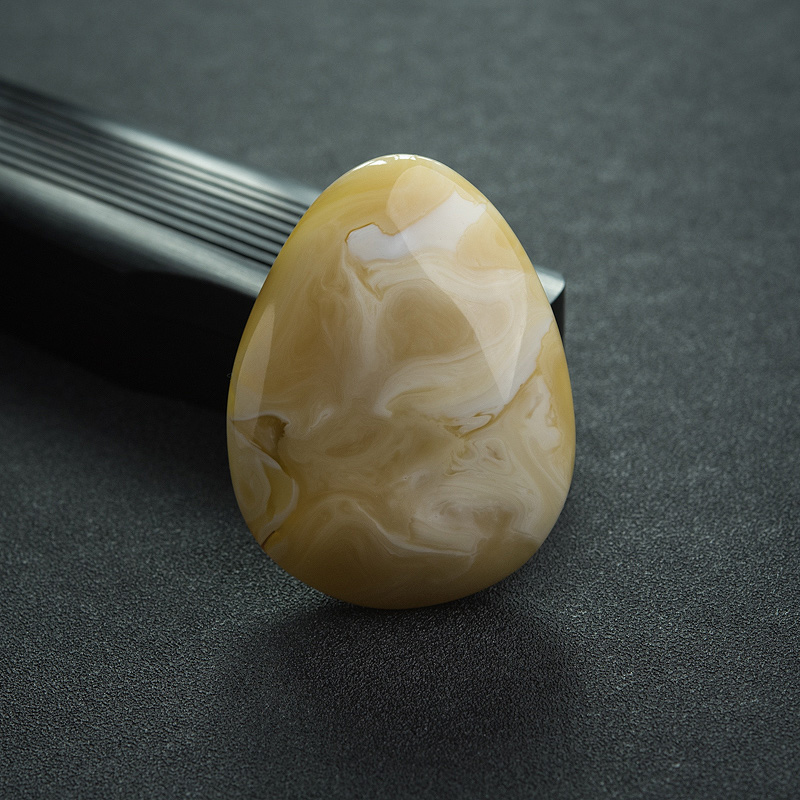 白花蜜蜡随形吊坠-红掌柜