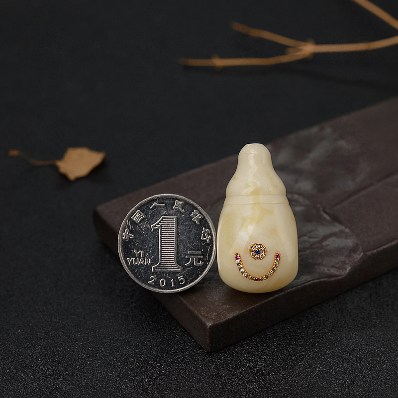 波罗的海天然象牙白白蜜三通-红掌柜