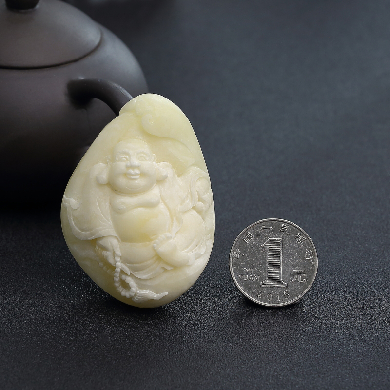 天然象牙白白蜜吊坠-红掌柜