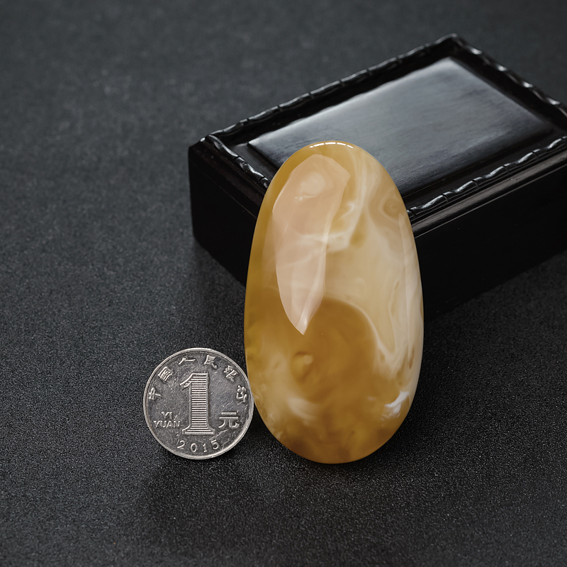 天然蜜蜡随形吊坠-红掌柜