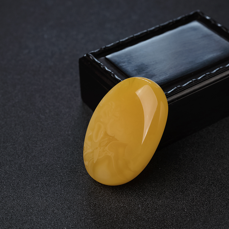 蜜蜡随形吊坠-红掌柜