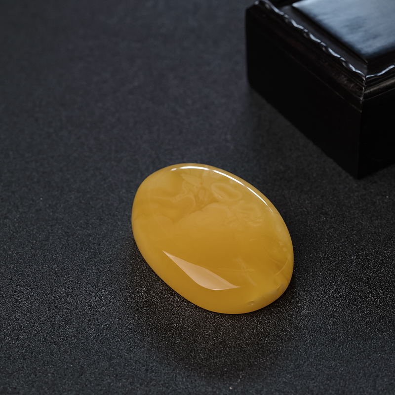 天然蜜蜡随形吊坠-红掌柜