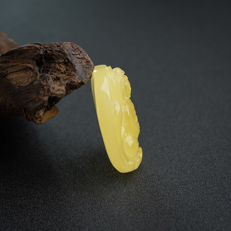 蜜蜡观音挂坠-红掌柜