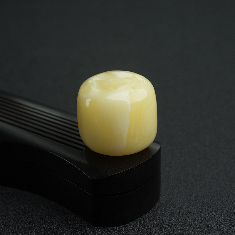 波罗的海天然白花蜜蜡桶珠-红掌柜