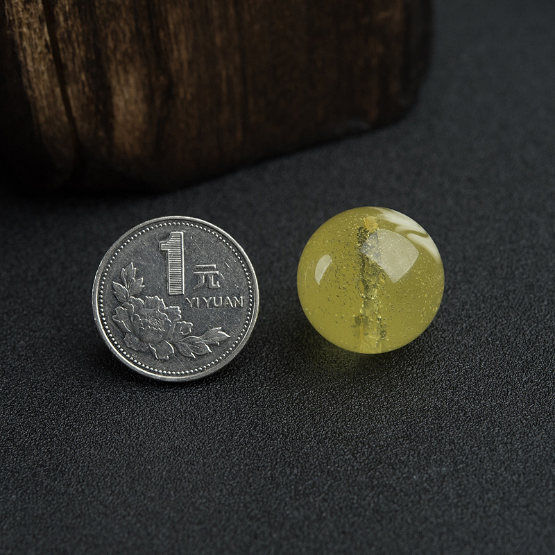 波罗的海金绞蜜蜜蜡圆珠-红掌柜