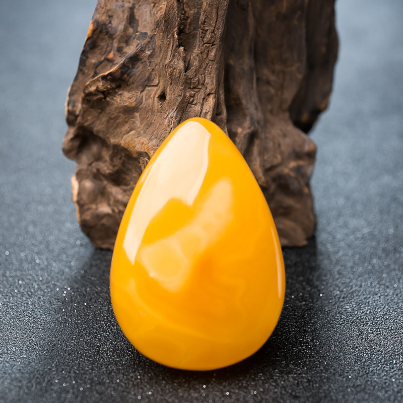 波罗的海天然蜜蜡水滴吊坠-红掌柜