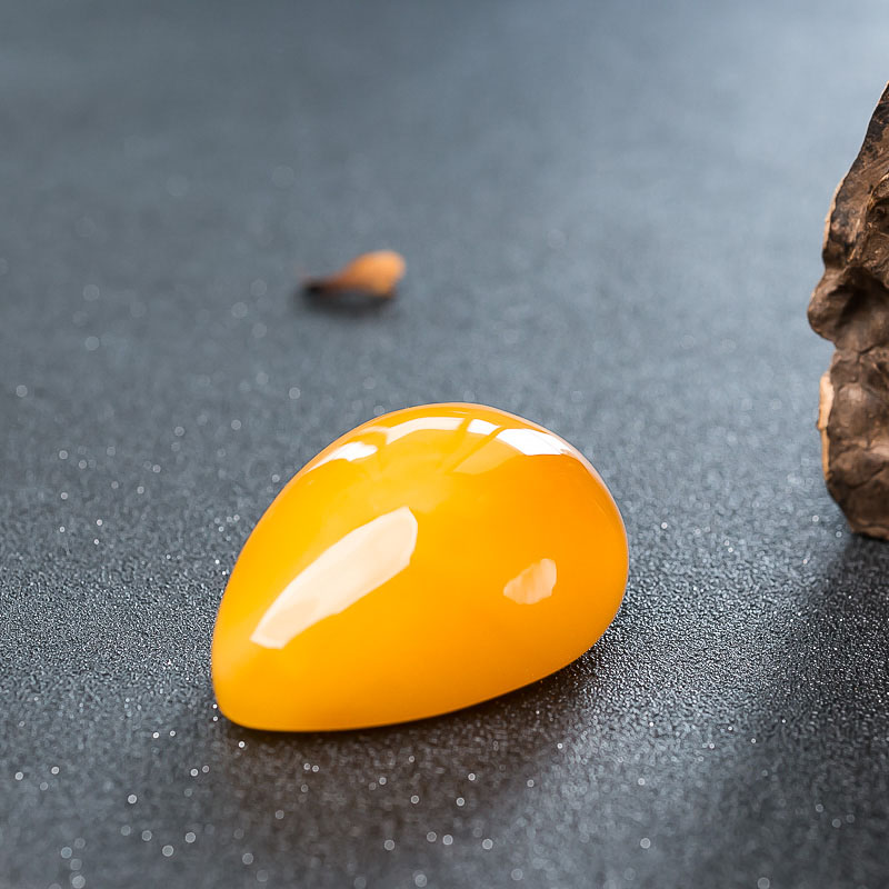 波罗的海天然鸡油黄蜜蜡吊坠-红掌柜