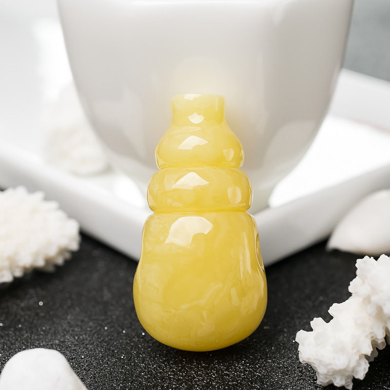 天然蜜蜡三通-红掌柜