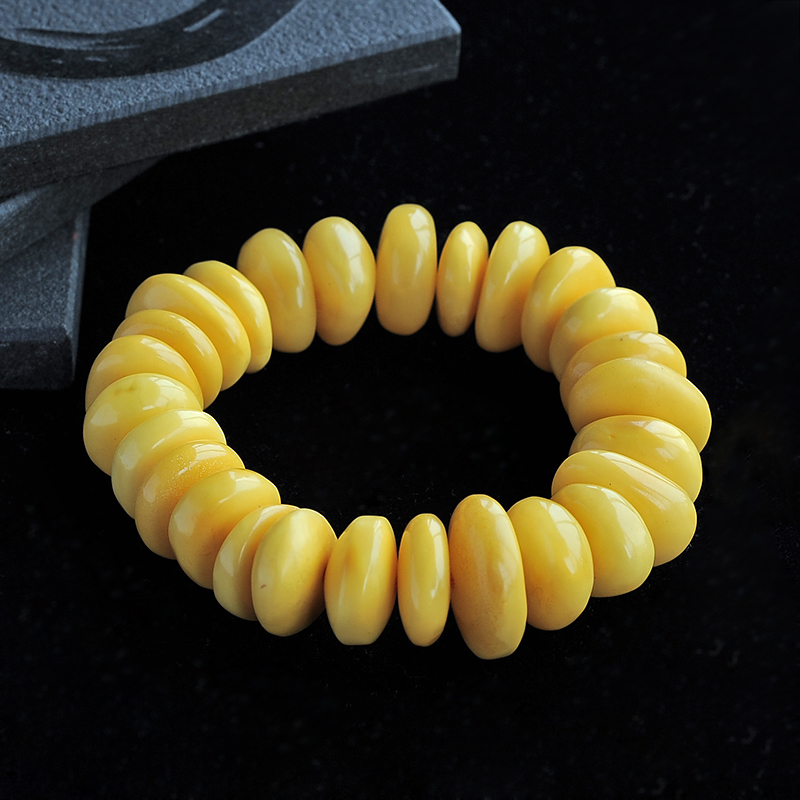 平安扣蜜蜡手串-红掌柜