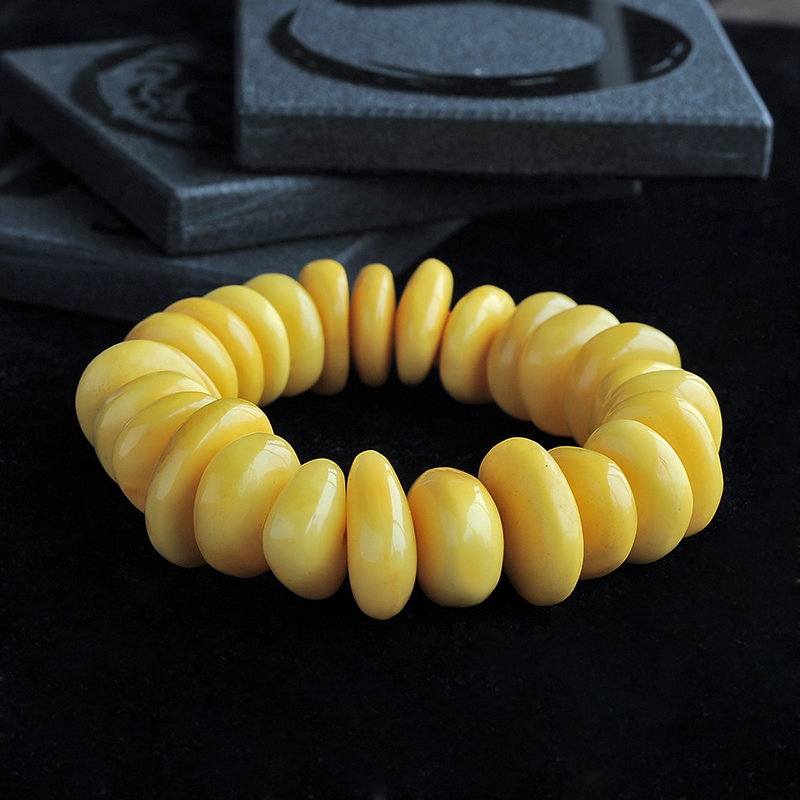 圆珠蜜蜡手链-红掌柜