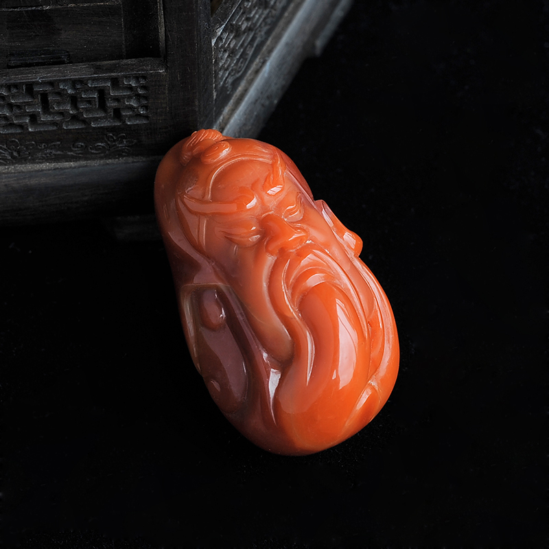 保山南红挂坠-红掌柜