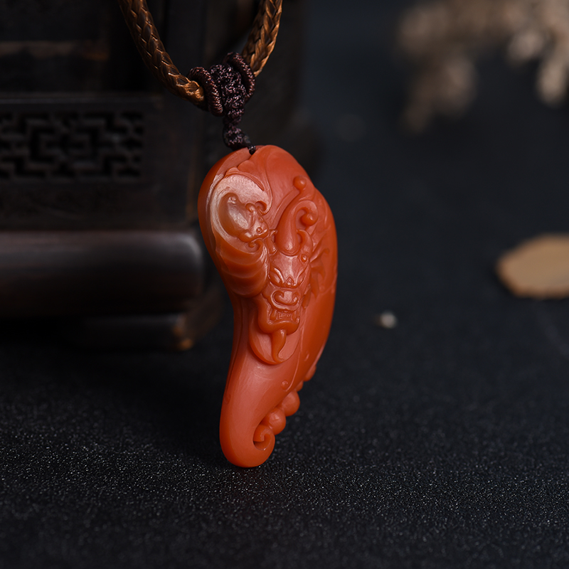 保山南红福禄寿挂坠-红掌柜