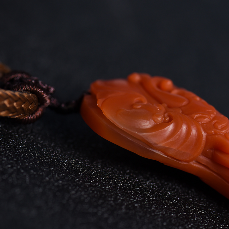 保山南红玛瑙挂坠-红掌柜