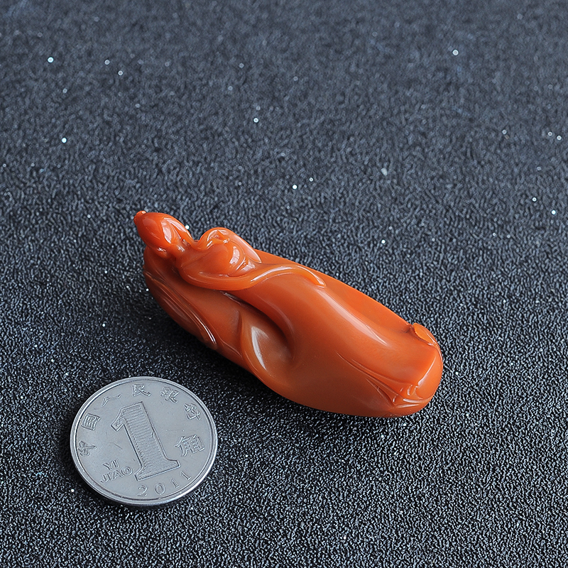 九口南红挂件-红掌柜