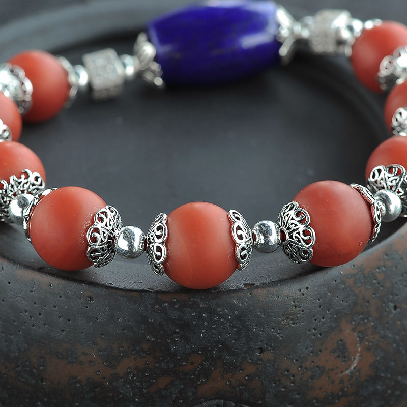 南红柿子红手串-红掌柜