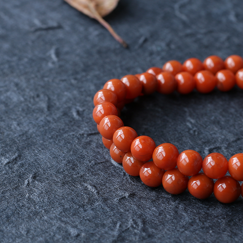 柿子红南红手串- 红掌柜