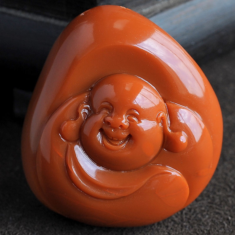 苏工弥勒佛吊坠-红掌柜