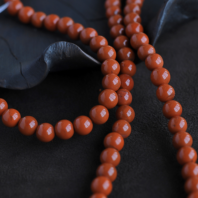 满肉柿子红手串-红掌柜