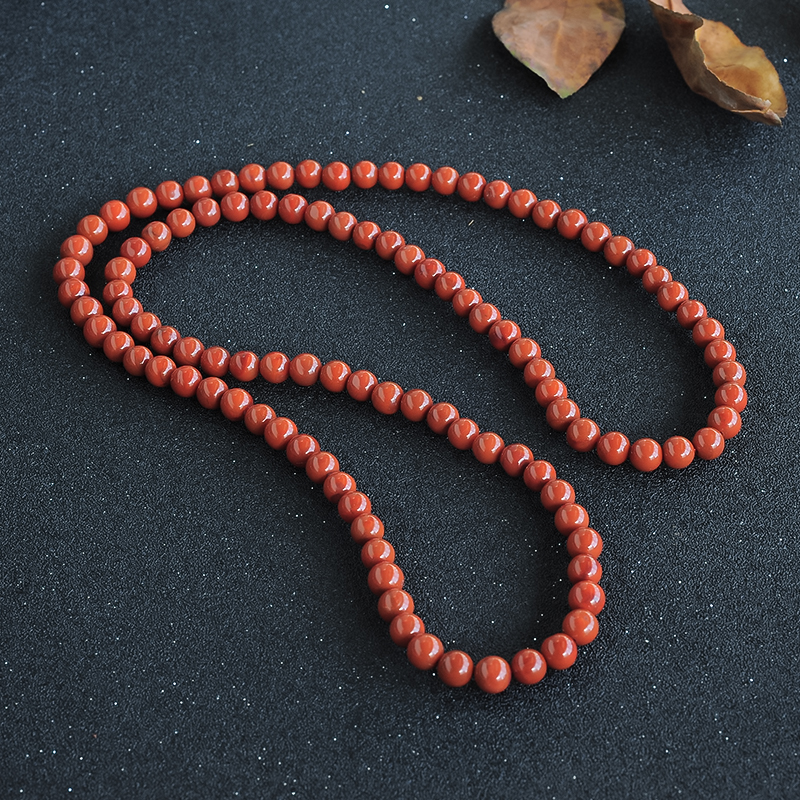 川料南红念珠-红掌柜