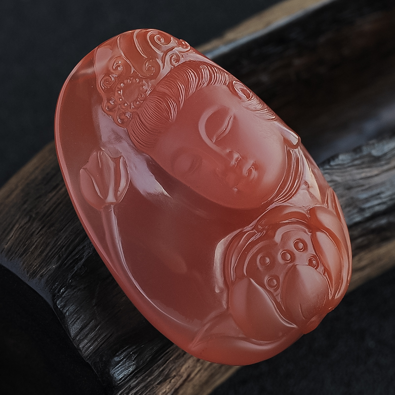 川料南红挂件-红掌柜