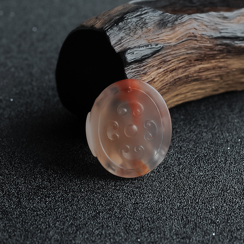 冰飘料南红挂件-红掌柜