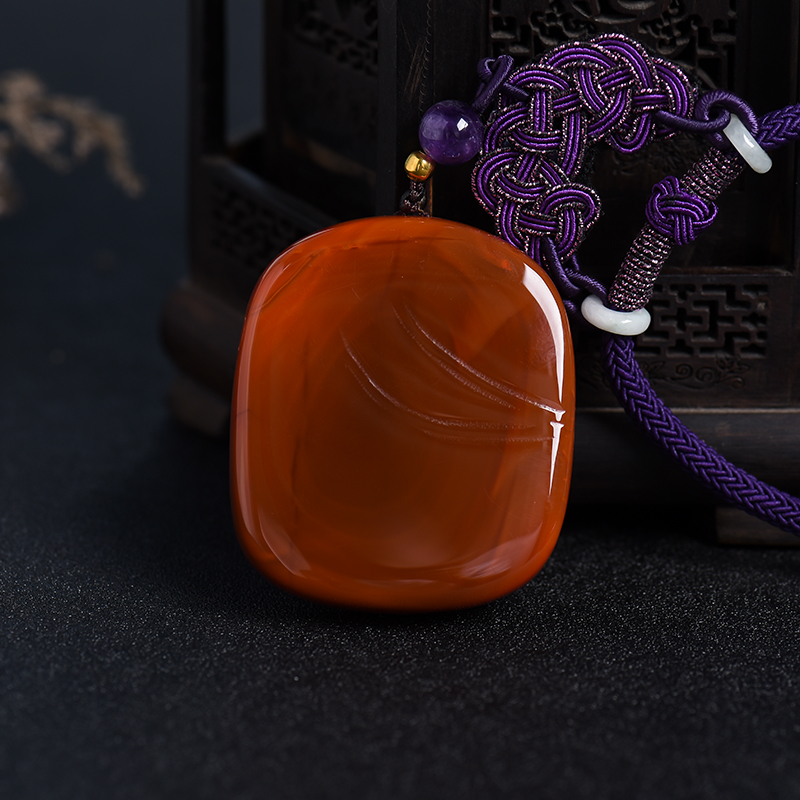 苏工南红弥勒佛挂件-红掌柜