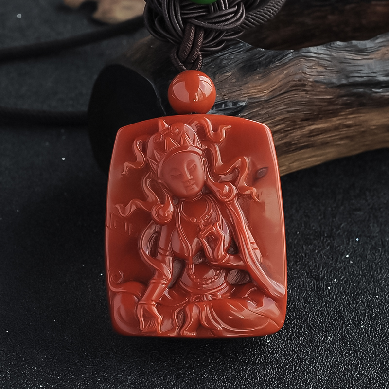 苏工南红度母吊坠-红掌柜