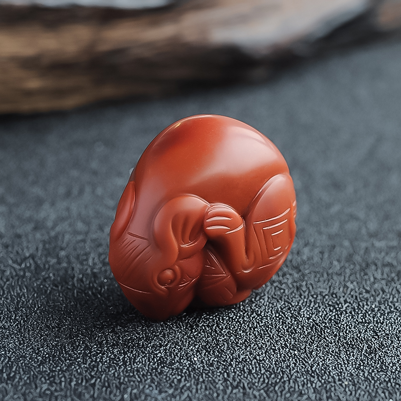 南红数你有财挂坠-红掌柜