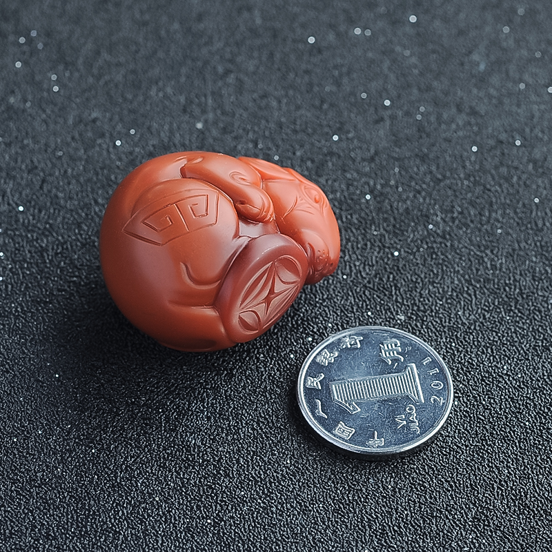 川料南红挂件-红掌柜