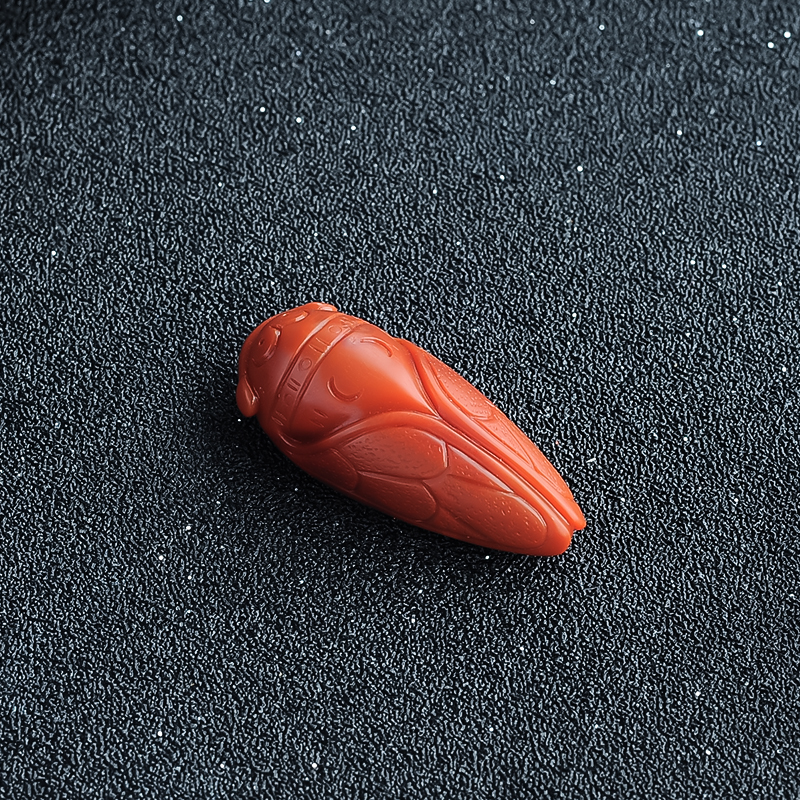 川料南红挂坠-红掌柜