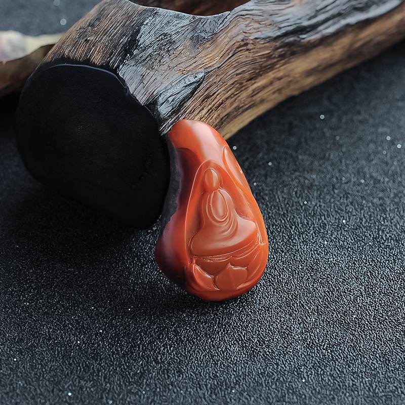 南红悟道挂件-红掌柜