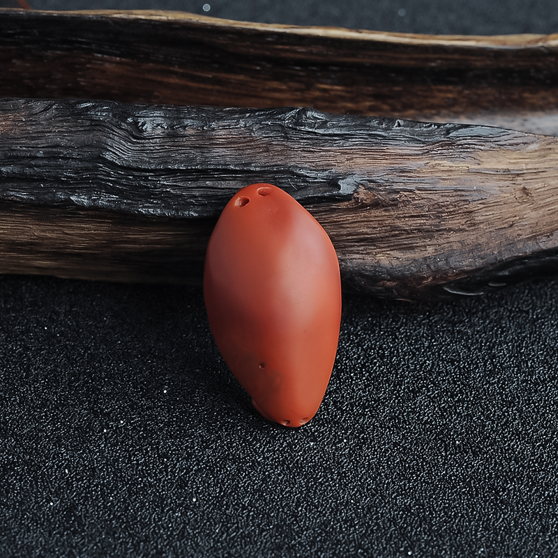 南红鱼戏珠吊坠-红掌柜