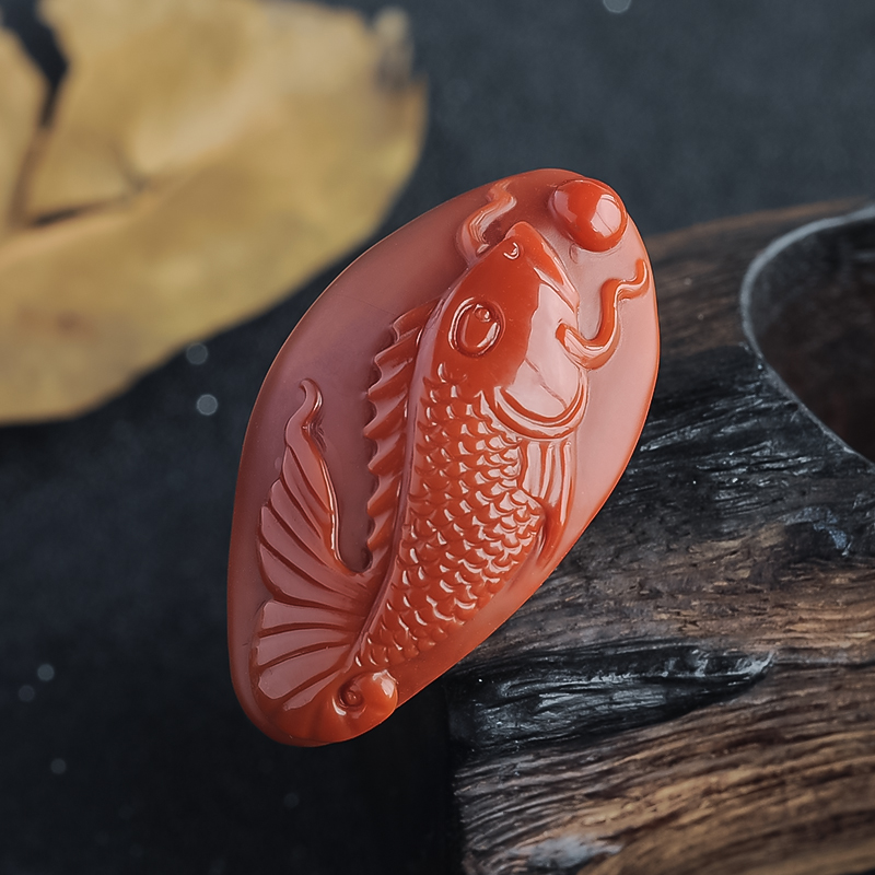 南红挂件-红掌柜