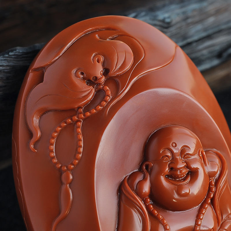 柿子红南红吊坠-红掌柜