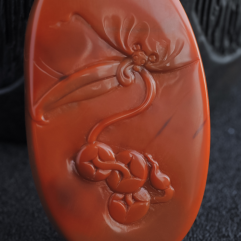 南红笑佛挂件-红掌柜