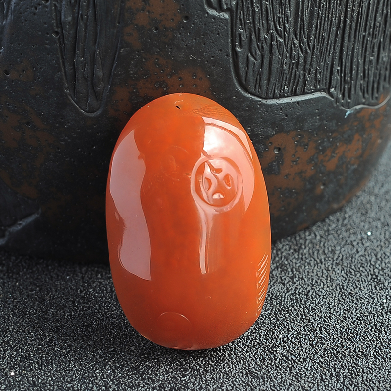 川料樱桃红南红挂坠 - 红掌柜珠宝