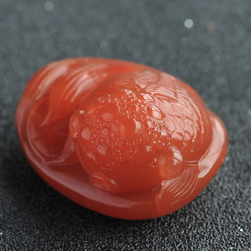 川料南红吊坠-红掌柜