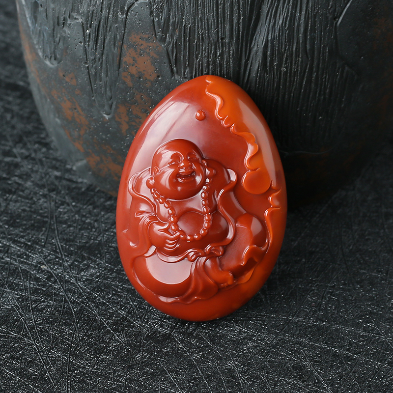 南红佛挂件-红掌柜