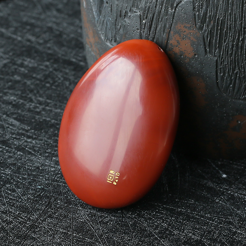 川料南红弥勒佛吊坠-红掌柜