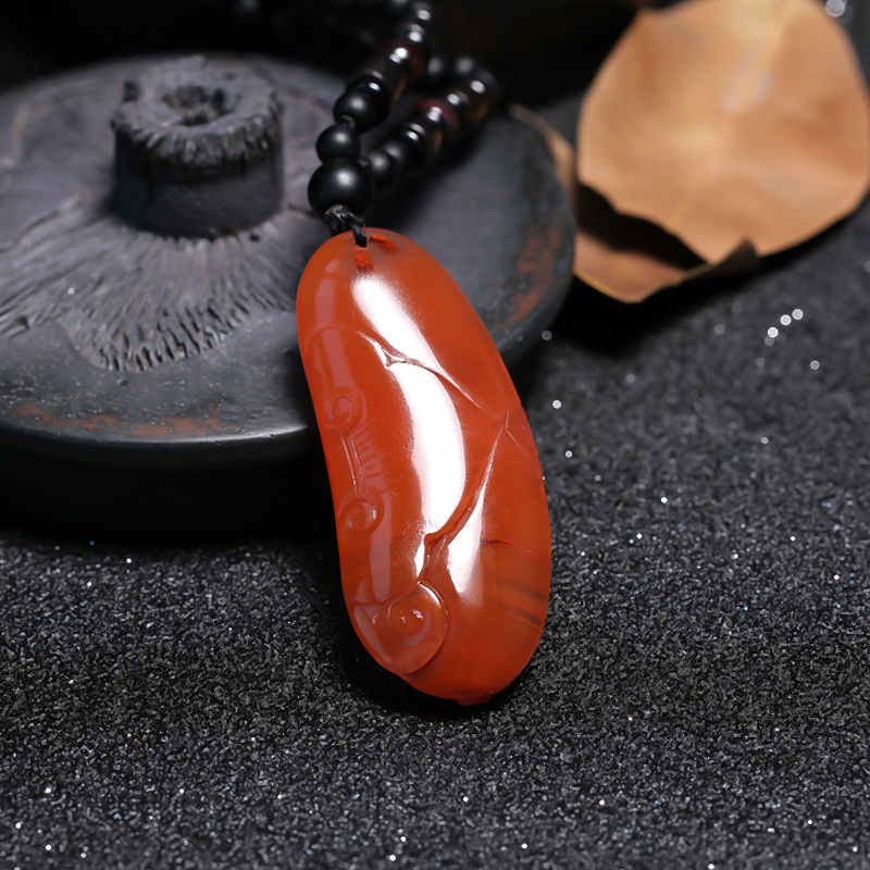 樱桃红南红挂件 - 红掌柜珠宝