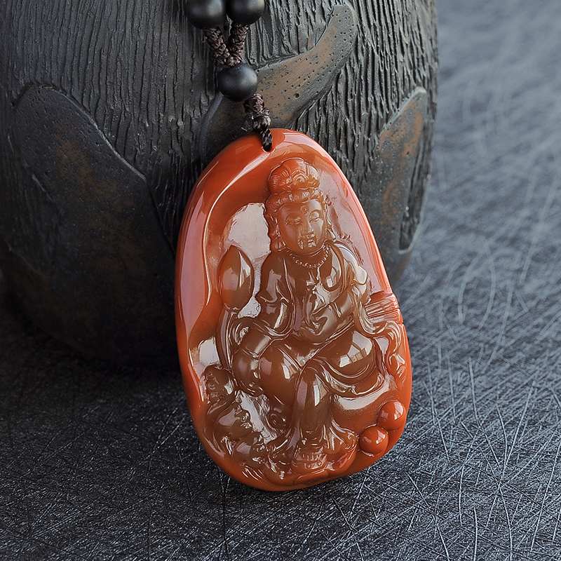 南红观音 - 红掌柜珠宝