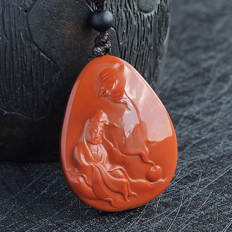 南红观音 - 红掌柜珠宝