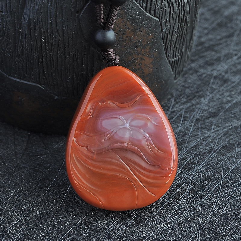 川料南红挂坠 - 红掌柜珠宝