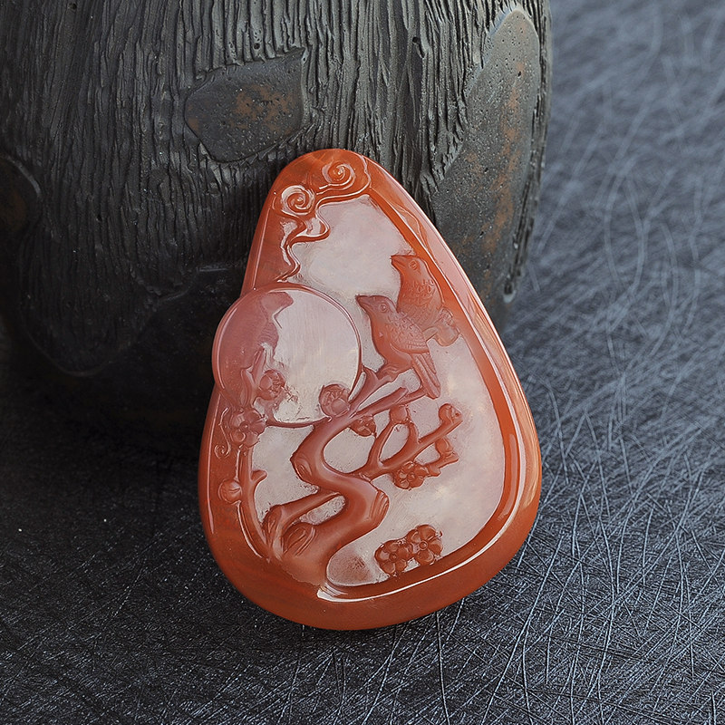 南红喜上眉梢 - 红掌柜珠宝