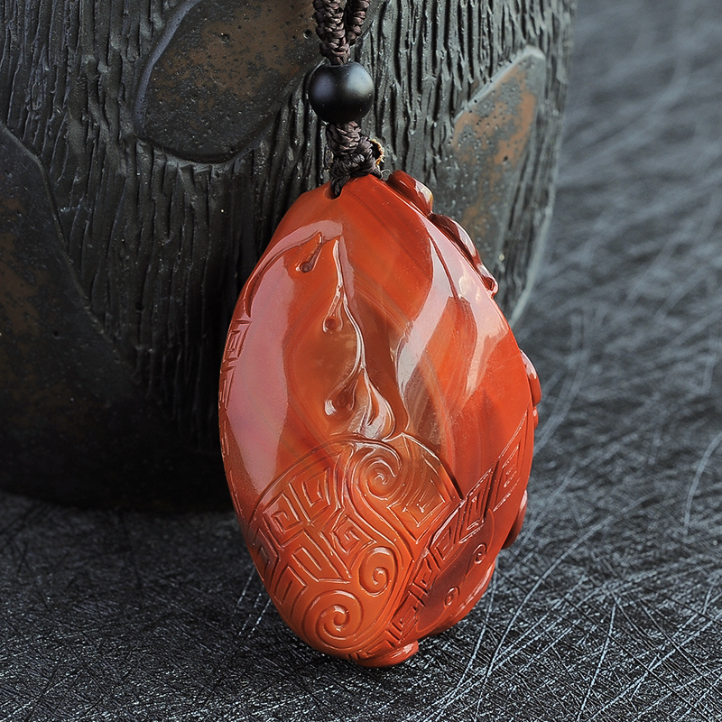 仿古龙凤牌吊坠 - 红掌柜珠宝